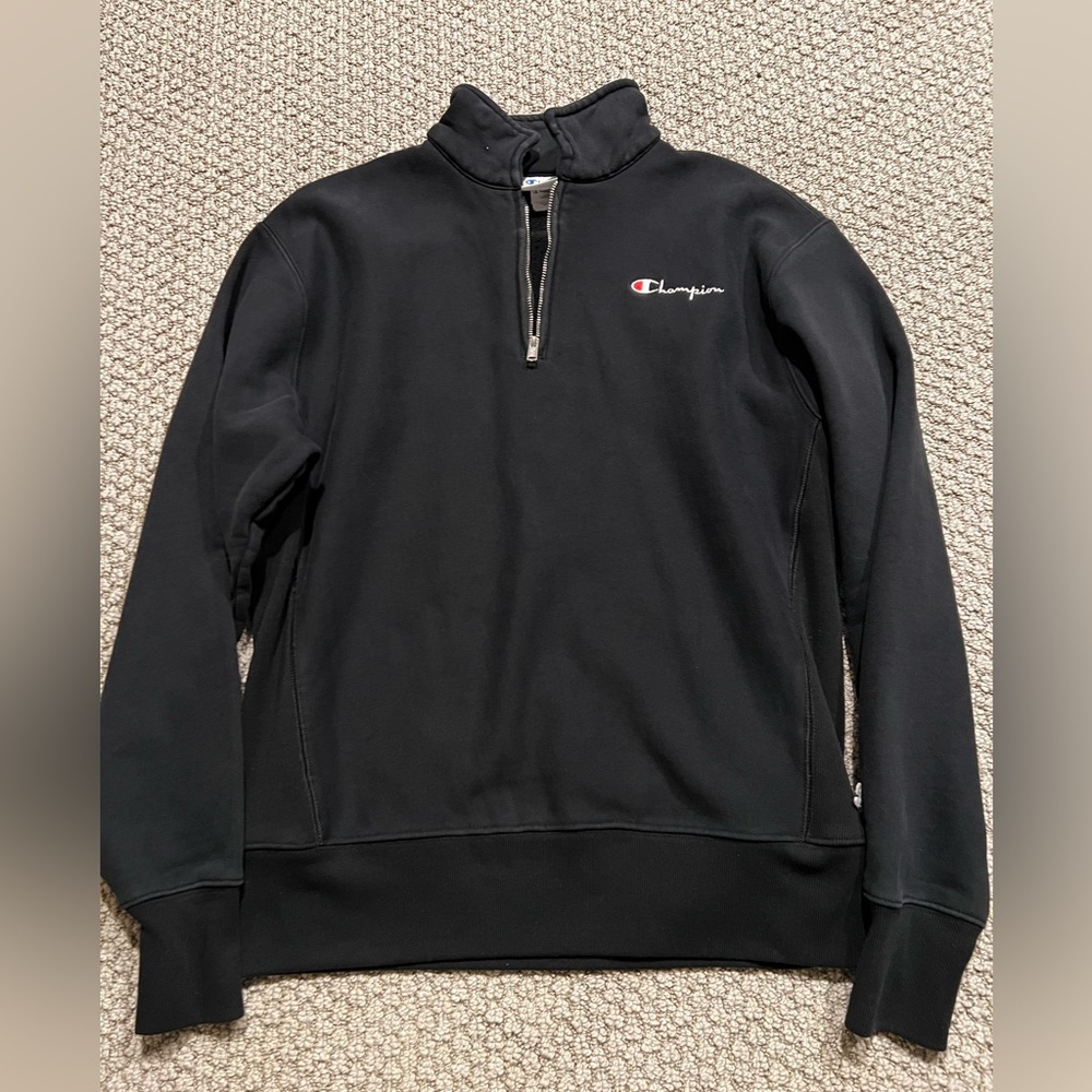 Black champion quarter zip